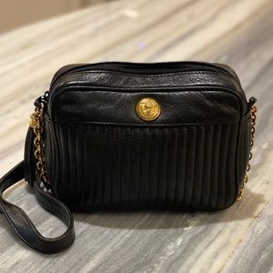 Black DKNY crossbody.